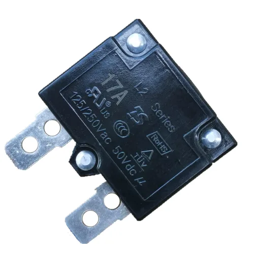 Miniatura 3 de 2 unids 17A 125/250Vac 50Vdc reinicio automático relé fusible interruptor térmico interruptor interruptor circuito protector de sobrecarga