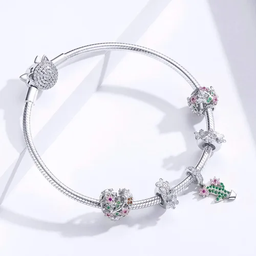 Miniatura 4 de BISAER Colgantes de plata de ley 925 para pulseras tapones