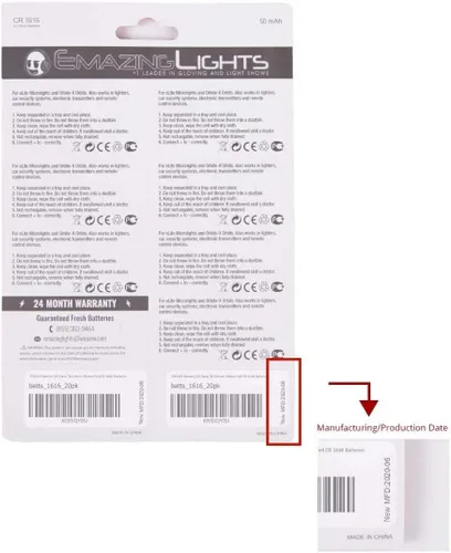 Miniatura 5 de EmazingLights Baterías CR1616 de 3 voltios, batería de botón de litio de 3 V (20 unidades)