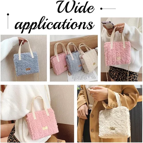 Miniatura 7 de WADORN Kit de fabricación de bolsas de ganchillo y tejido a mano, hojas de lona de plástico de malla tejida a mano para bordado y punto de cruz