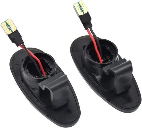 Miniatura 2 de Lámparas de marcador de repetidor lateral para guardabarros delanteros, ajuste OEM, luces LED ámbar de marcador lateral, compatible con modelos