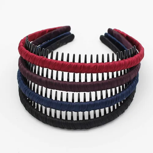 Miniatura 23 de JOBAND Diadema de Aro con Púas Multicolor, Diadema con Peine, Accesorios para el Cabello Suave y Cómodo, Antideslizante para Mujeres/Niñas