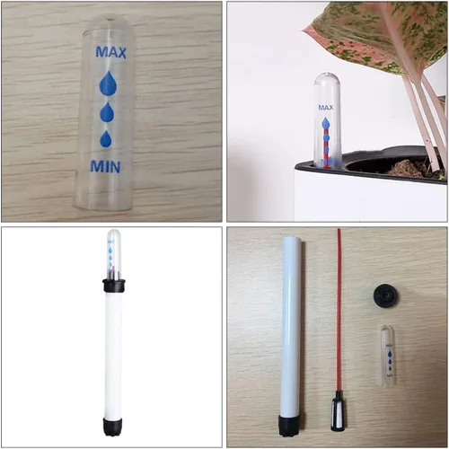 Miniatura 6 de YARNOW Medidores de agua para jardinería, hidropónicos, recordatorio de hidroponía, medidor de escasez, plantas, sonda de invernadero, nivel de flor