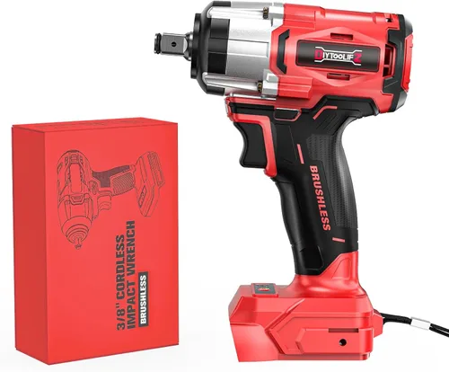 Miniatura 12 de DIYtoolifz Llave de Impacto Inalámbrica de 1/2 Pulgada Compatible con Batería DeWalt de 20V, 1000 Ft-lbs (1360 N.m) Controlador de Impacto de Alto