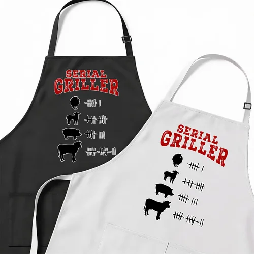 Miniatura 11 de Delantales personalizados para parrilla para hombres, regalos para hombre para el día del padre, delantales de chef a la parrilla de barbacoa