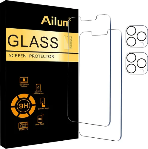 Miniatura 24 de Ailun Paquete de 3 protectores de pantalla para iPhone 17 Pro [6.3 pulgadas] + 3 protectores de lente de cámara con marco de instalación, protección