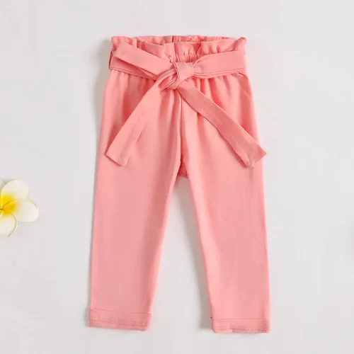 Miniatura 101 de Kucnuzki Conjunto de ropa para bebé niña pequeña, camisa de manga con volantes, pantalón floral, ropa de otoño e invierno para niña