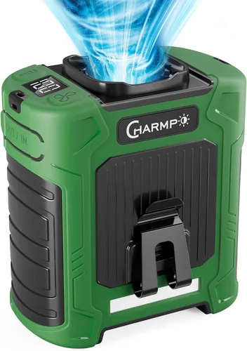 Miniatura 21 de Ventilador de cintura portátil – Batería de 6000 mAh, 3 velocidades, flujo de aire fuerte, hasta 16 horas de tiempo de trabajo, ventilador portátil