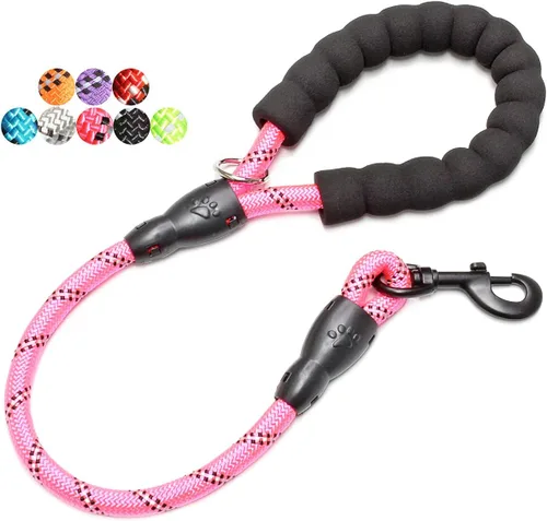 Miniatura 13 de BAAPET Correa para perro de 2/4/5/6 pies con cómodo mango acolchado e hilos altamente reflectantes para perros pequeños, medianos y grandes