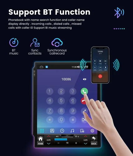 Miniatura 2 de 9.7 "IPS pantalla táctil Android 11 2+32 GB 8 Core Car Stereo para Jeep Cherokee 2013-2018 Vertical Style Radio incorporado Car-Play Android Auto