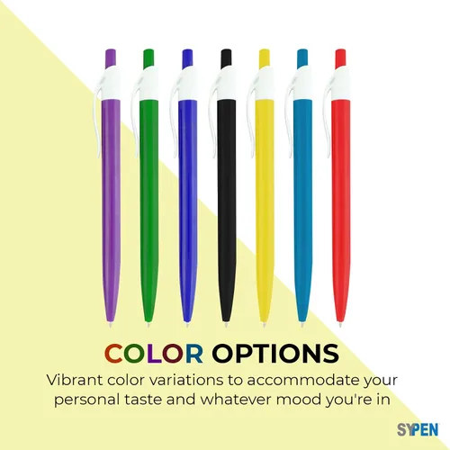 Miniatura 4 de SyPen Bolígrafos personalizados con tu logotipo o texto personalizado, paquete de 500 unidades a granel para negocios, fiestas y eventos, bolígrafos