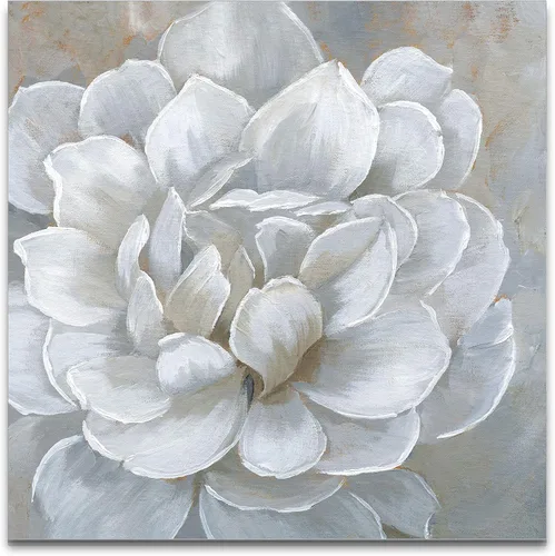 Miniatura 28 de Wexford Home Azul Blanco Lienzo decorativo para pared, envuelto en galería, 10 x 10 pulgadas, azul blanco i