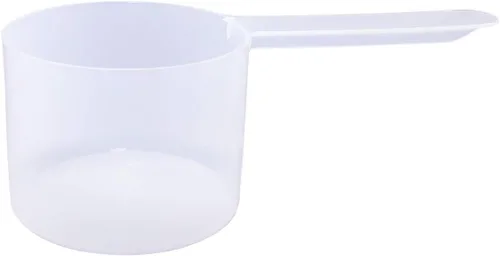 Miniatura 45 de Conjunto de 5 cucharas medidoras de plástico, 6 cucharadas (90 cc 3/8 taza 3 oz. 90 mL) con mango largo para polvos, gránulos, café, comida