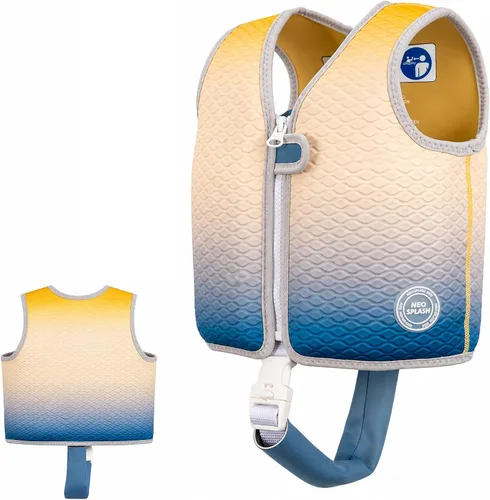Miniatura 11 de Chaleco de natación para niños de neopreno con correa de seguridad ajustable para edades de 1-3 y 3-6 años KS-PB