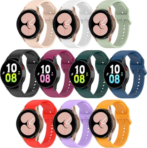 Miniatura 8 de HSWAI Paquete de 10 correas sin brecha compatibles con Samsung Galaxy Watch 7 6 5 4 FE Band 1.575 in 1.732 in/Galaxy Watch 5 Pro 1.772 in/Galaxy