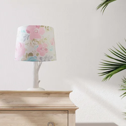Miniatura 3 de Levtex Baby Malia - Lámpara de mesa y pantalla de búho nocturno - Floral - Accesorios para guardería - Medidas: 22 pulgadas de alto y 6 pulgadas