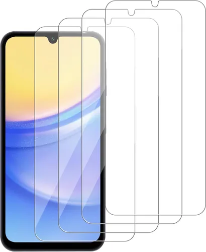 Miniatura 8 de Paquete de 4 protectores de pantalla de vidrio compatibles para Samsung Galaxy A07 5G / 4G [dureza 9H] - Vidrio templado de pantalla HD, resistente