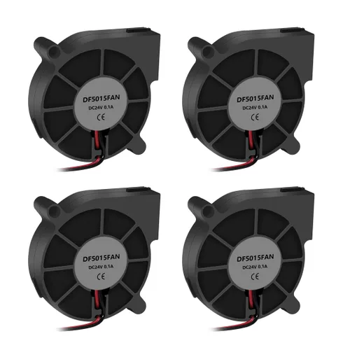 UMLIFE Ventilador de soplador de impresora 3D 5015 DC 24V sin escobillas, rodamiento de aceite, ventilador de 1.969 x 1.969 x 0.591 in con terminal