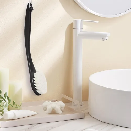Miniatura 7 de Cepillo de ducha exfoliante para el cuerpo, nunca se moldea de 15 pulgadas, cepillo de espalda de mango largo para ducha, cepillo corporal