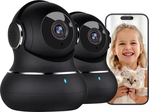 Miniatura 12 de litokam Cámara de seguridad interior 2K, cámaras de 360° para seguridad del hogar en interiores con detección de movimiento, cámara para mascotas