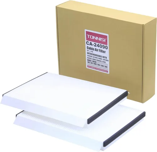 Paquete de 2 filtros de aire de cabina TONNISI CA-24090 que reemplazan a 20435801, P606555, PA4681, AF26405, PA10187,49084 compatible con Volvo