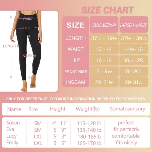 Miniatura 5 de iceROSE Paquete de 7 leggings para mujer, leggings de cintura alta con forro polar suave, pantalones de yoga negros para entrenamiento, correr