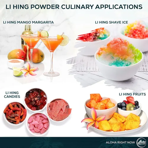 Miniatura 6 de Aloha Right Now Galletas de arroz arare mixtas prémium Mochi Crunch estilo japonés hawaiano mezcla asiática de 1 libra 16 onzas y polvo Li Hing Mui