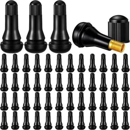 Miniatura 14 de Tallew 20 vástagos de válvula TR413 sin cámara de goma a granel a presión para agujeros de llanta de 0.453 pulgadas, herramienta de repuesto