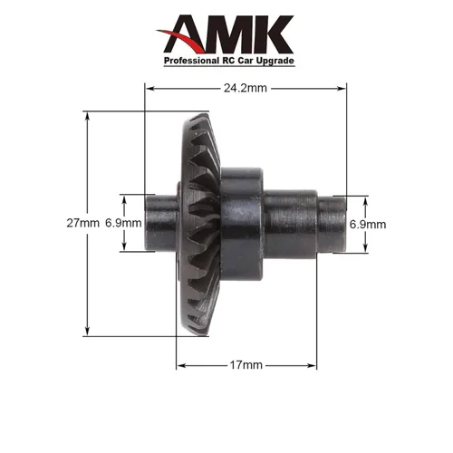 Miniatura 6 de Engranaje cónico RC, 30/8T Heavy Duty Overdrive Bevel Gear Set para 1/10 RC Crawler Axial SCX10 II AR44/45 Capra Portal Axle Piezas de repuesto