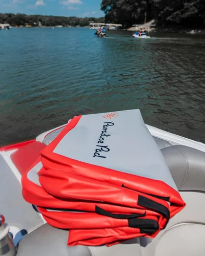 Miniatura 9 de Alfombrilla flotante inflable para lagos y piscinas, plataforma inflable, plataforma inflable, muelle de natación portátil de tamaño familiar