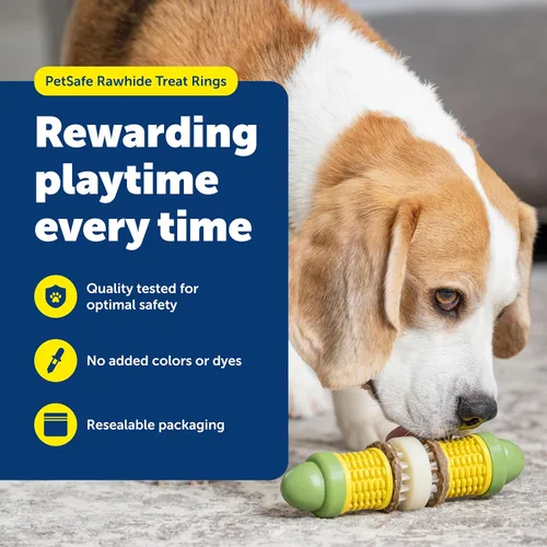 Miniatura 2 de PetSafe Paquete variado de anillos para perros Busy Buddy Toys 2 sabrosos sabores 60 recambios pequeños