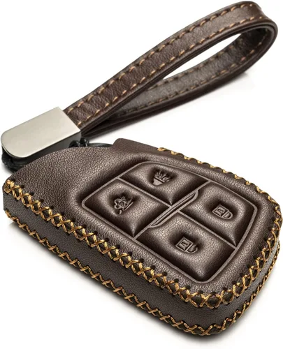 Miniatura 11 de Vitodeco Funda Protectora de Cuero para Llavero Inteligente Compatible con Chevrolet Silverado, Colorado, Suburban, Tahoe, Blazer, Equinox, Traverse