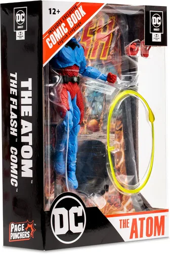 Miniatura 11 de McFarlane Toys - Figura DC Direct 7IN con cómic - The Flash WV2 - El átomo (Ryan Choi)