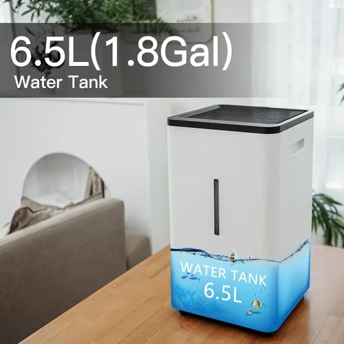 Miniatura 5 de YougetTech Humidificadores evaporativos Tanque de 6.5 L (1.8 galones) para toda la habitación humidificador sin niebla Humidificadores fríos
