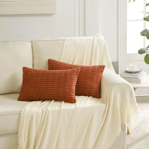 Miniatura 143 de Fancy Homi - Paquete de 2 fundas de almohada decorativas de color taupe de 22 x 22 pulgadas para sala de estar, sofá, cama, estilo rústico, bohemio