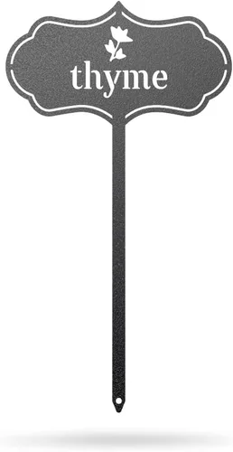 RealSteel Marcadores de metal para semillas y plantas, elegantes estacas de jardín para interiores y exteriores, etiquetas duraderas para plantas,
