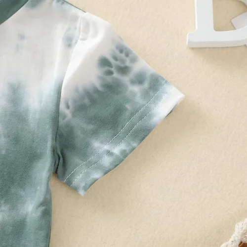 Miniatura 4 de Conjunto de ropa de algodón de verano de 2 piezas para bebés y niños pequeños