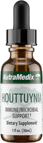 NutraMedix Houttuynia - Tintura de apoyo gastrointestinal, inmunológico y microbiano - Ayuda con la digestión, la salud gastrointestinal y la