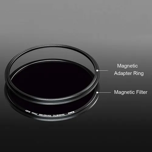 Miniatura 4 de Kase Wolverine ND8 - Filtro magnético de densidad neutra (3 paradas) de 3.740 in con anillo adaptador de lente de 3.740 in para lente de cámara