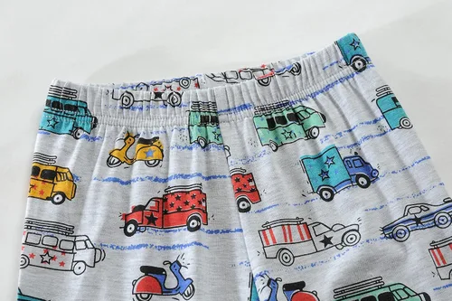 Miniatura 26 de Little Hand Pijamas para niños pequeños, Monster Truck 100% algodón, dinosaurio para niños, 2 piezas, ropa de dormir, conjuntos de ropa de dormir