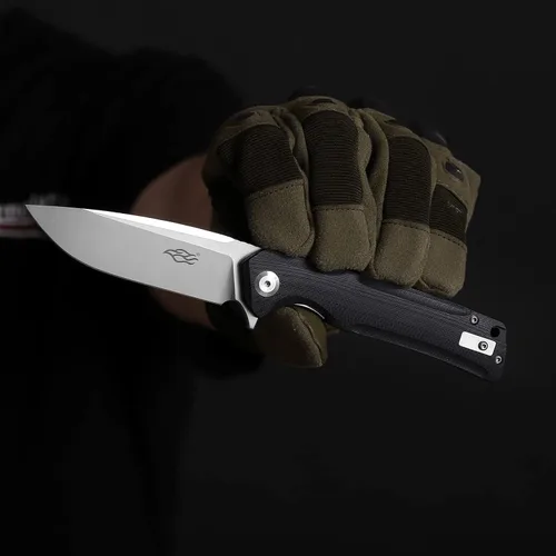 Miniatura 7 de Firebird GANZO FH91-GB Cuchillo plegable de bolsillo con rodamientos de bolas, hoja de acero D2, mango ergonómico G10 antideslizante con clip, Verde