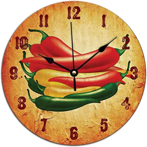 Miniatura 9 de ArogGeld Reloj de pared rústico de donas de chocolate, relojes colgantes de madera, decoración de cocina, relojes redondos de madera, decoración