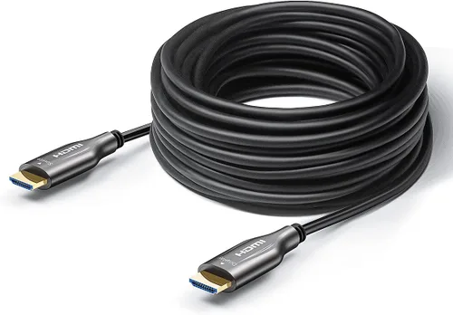 Cable HDMI de fibra óptica de 30 pies, HDMI 2.0, 18Gbps, soporta 4K @ 60Hz, 4:4:4/4:2:2/4:2:0, HDR10, Dolby Vision, HDCP2.2, ARC,3D, delgado y