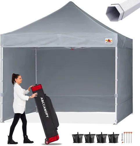 Miniatura 11 de ABCCANOPY - Tienda de campaña con dosel de primera calidad, sombra instantánea comercial, 10 x 15, serie premium, gris