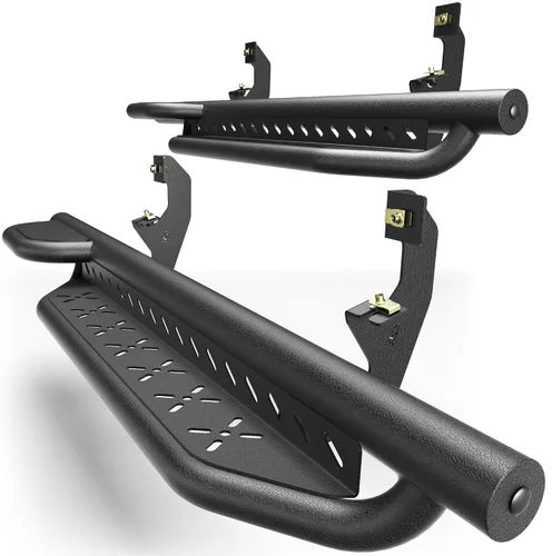 Miniatura 24 de Estribos para Wrangler JK 2007-2018, pasos de trabajo de acero resistente Heavy-Duty Work Steps, 550-LB Capacity, Easy Cab & Bed Access, Jobsite