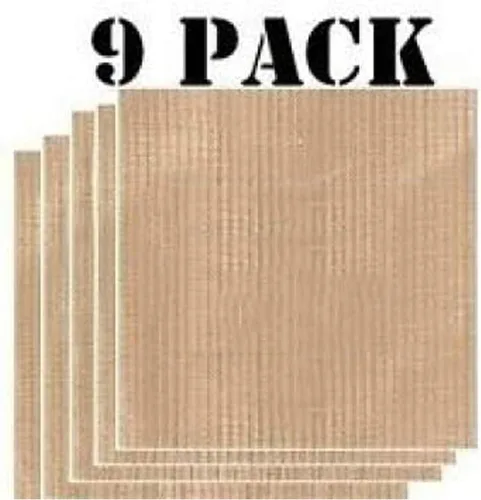 Paquete de 9 hojas de deshidratador de alimentos reutilizables de teflón Dupont para Excalibur 2500, 2900, 3500, 3900 o 3926t. La hoja mide 14 x 14