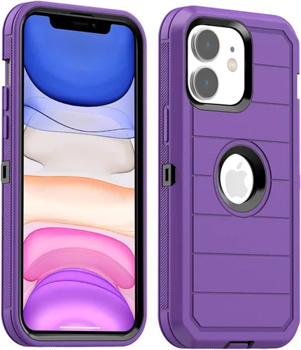 Miniatura 20 de AICase Funda para iPhone 11, resistente protección contra caídas, cuerpo completo, resistente, a prueba de golpes, militar, resistente, duradera