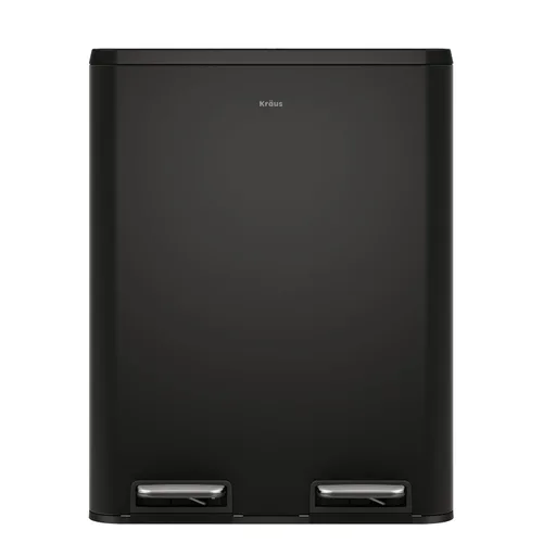 Miniatura 25 de Kraus GarbagePro Bote de basura rectangular de 13 galones manos libres con sensor de movimiento operado por batería en acabado negro mate con tapa