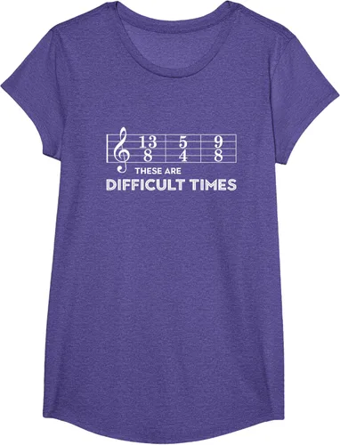 Miniatura 64 de Musician - Camiseta con texto en inglés "These are Difficult Times", talla S