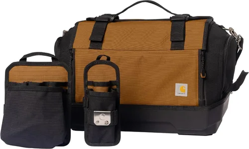 Miniatura 12 de Carhartt Bolsa de herramientas para hombre con correas de hombro ajustables, duradera, resistente al agua, organizador de herramientas mediano